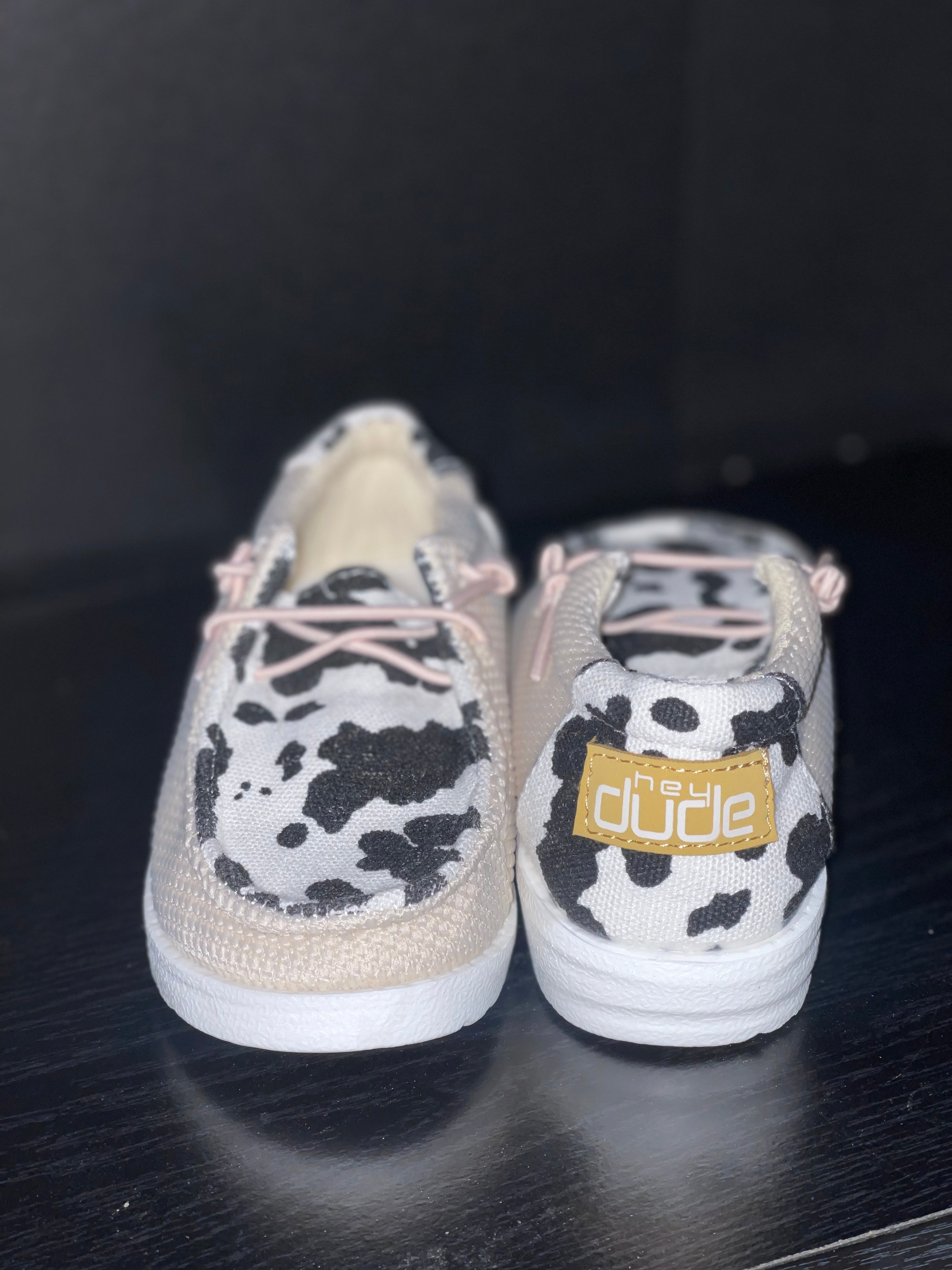 Heyyy Dude- Cow print – Kamani's Krowned Kreations