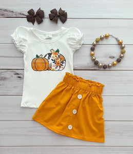 Pumpkin Patch Skirt Set