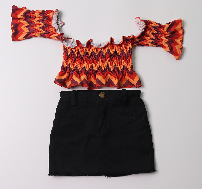 Chevron Skirt Set